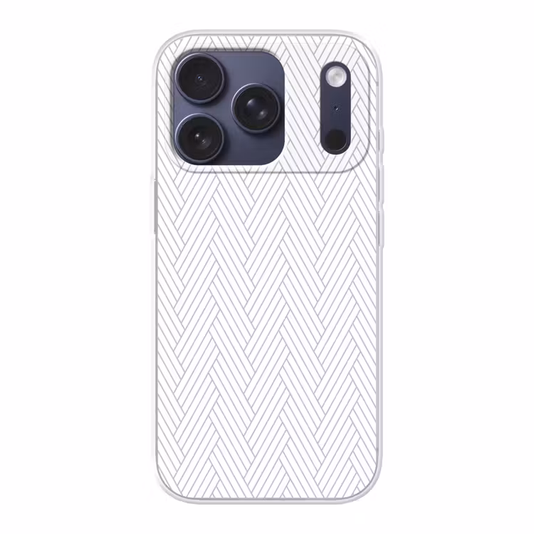 Grafisch - Patroon - Modern - Geweven Telefoonhoesje iPhone 17 Pro klein 878 -3d