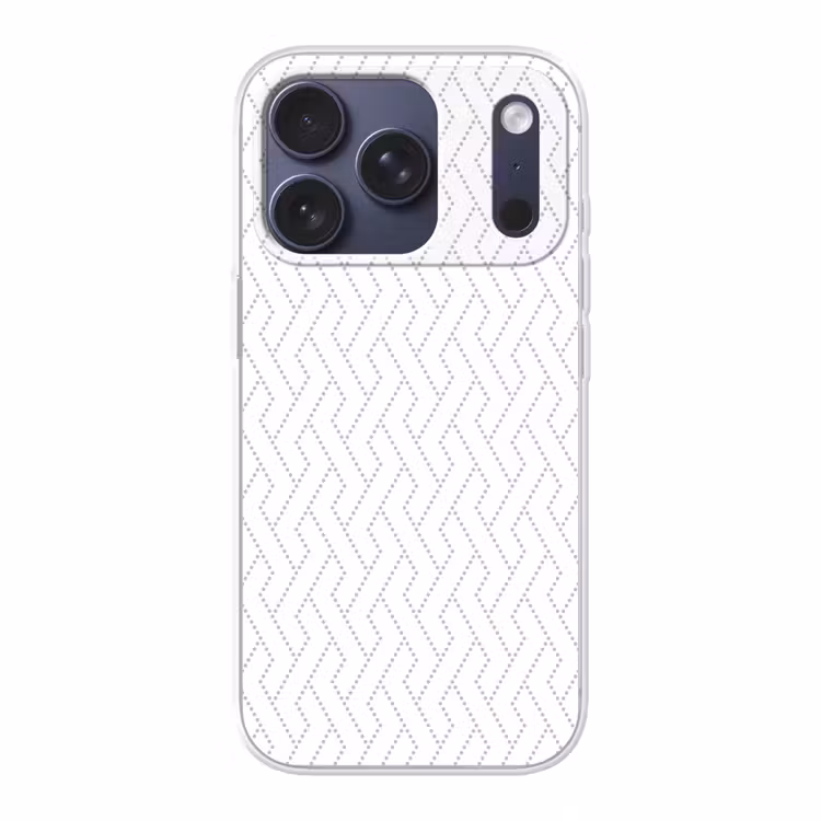 Grafisch - Patroon - Modern - Geweven Telefoonhoesje iPhone 17 Pro klein 878 -3d