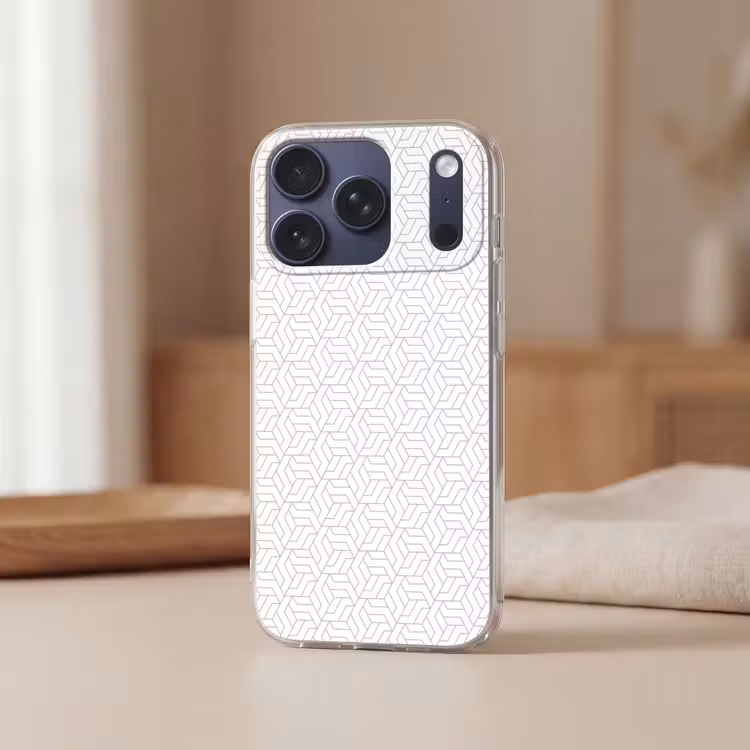 Grafisch - Patroon - Modern - Hexagon Telefoonhoesje iPhone 17 Pro klein 878 -sfeer2