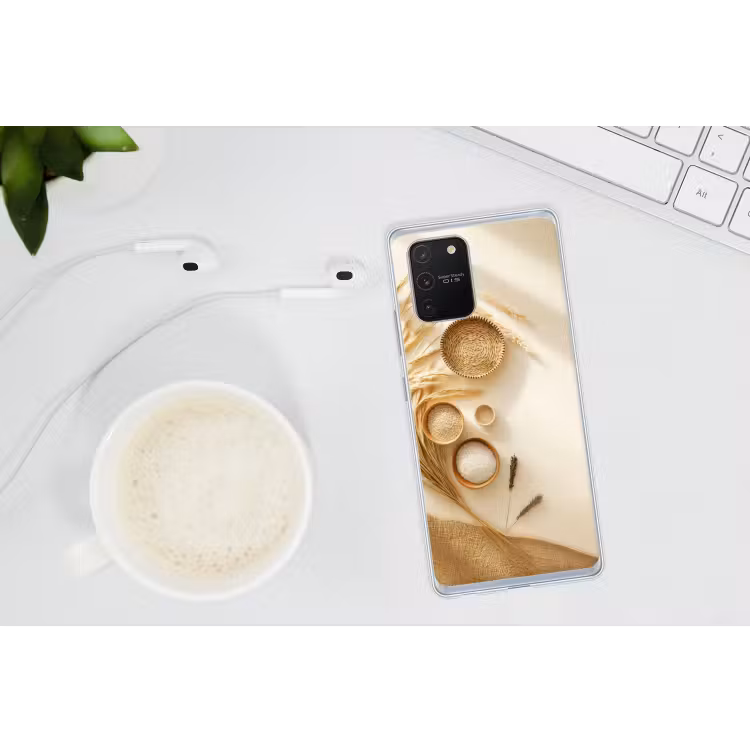 Granen - Hout - Kom - Beige Telefoonhoesje Samsung Galaxy S10 Lite klein -oordopS10Lite