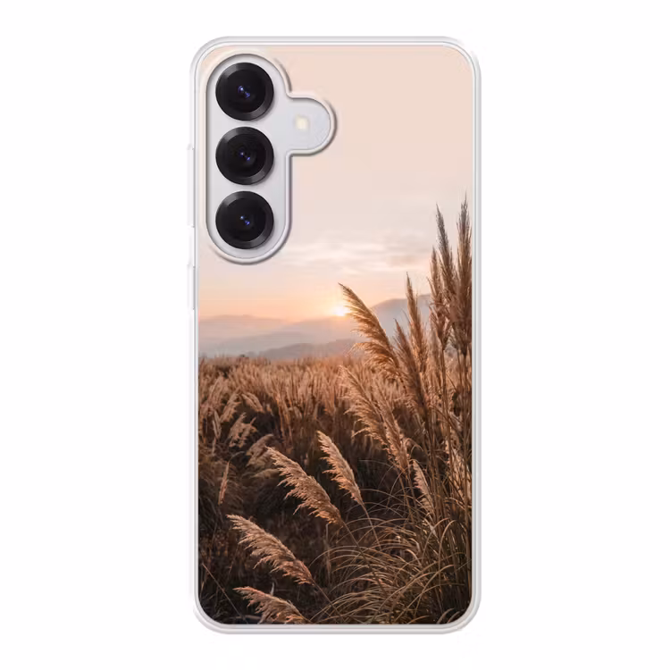 Gras - Veld - Zon - Natuur Telefoonhoesje Samsung Galaxy S26 klein -3d