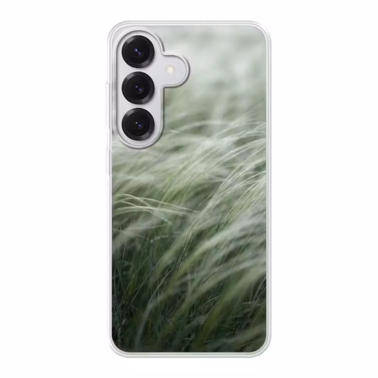 Gras - Wazig - Natuur - Groen - Zacht Telefoonhoesje Samsung Galaxy S26 klein -3d