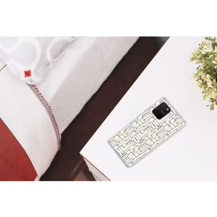 Groen - Wit - Kronkelen Telefoonhoesje Samsung Galaxy S10 Lite klein 364 -kamerS10Lite
