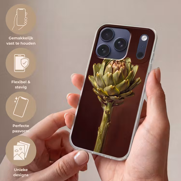 Telefoonhoesje - Groente - Artisjok - Groen - Groente - Artisjok - Groen Telefoonhoesje iPhone 17 Pro klein