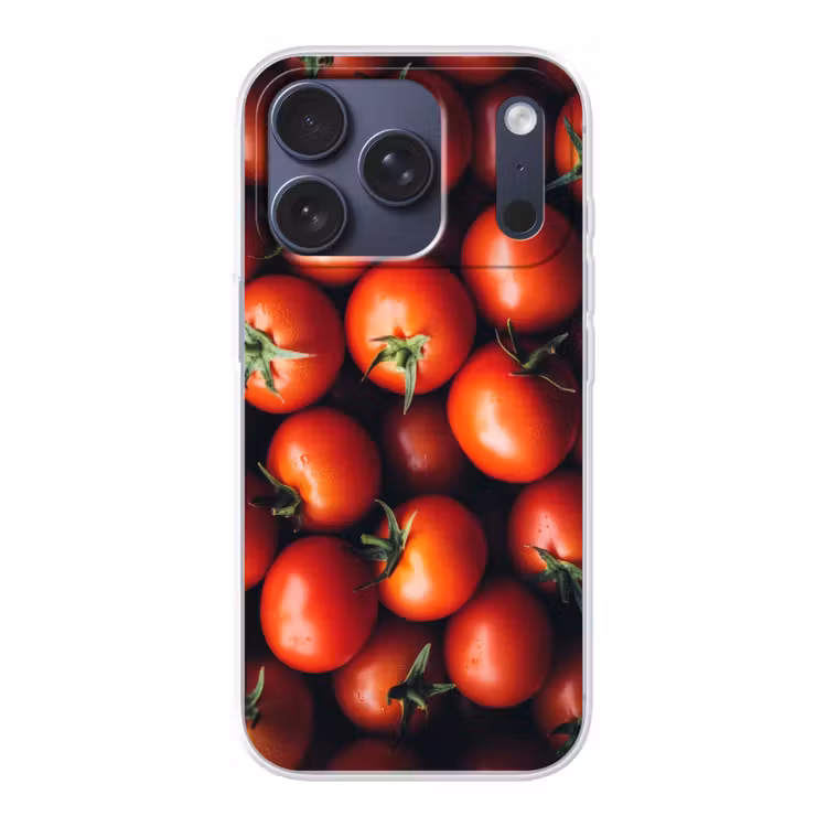 Groente - Rood - Tomaten Telefoonhoesje iPhone 17 Pro klein -3d