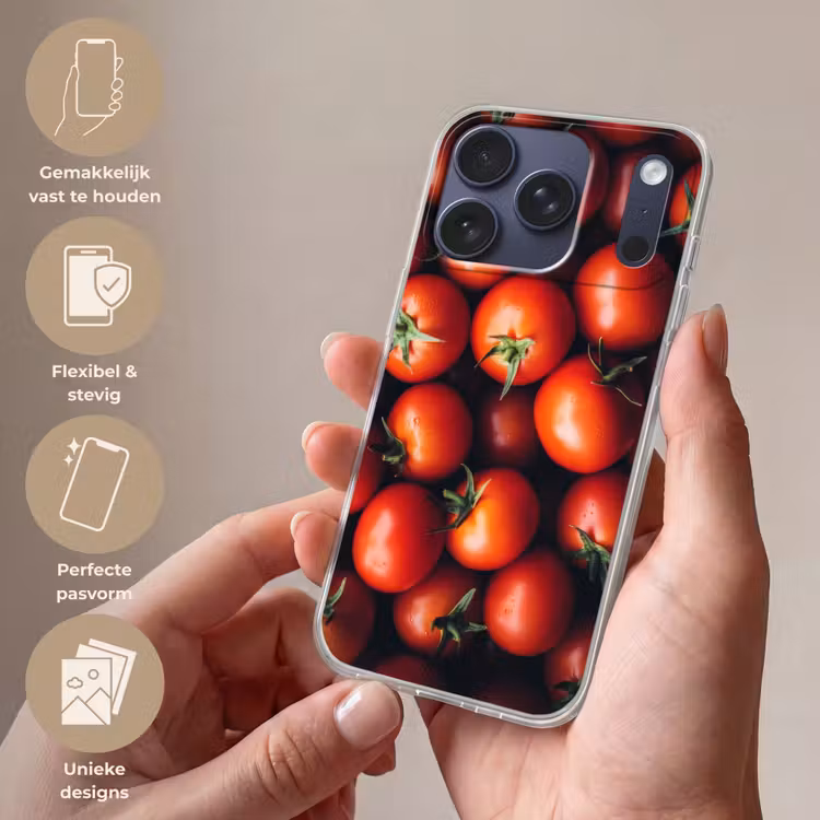 Groente - Rood - Tomaten Telefoonhoesje iPhone 17 Pro klein -sfeer3_NL