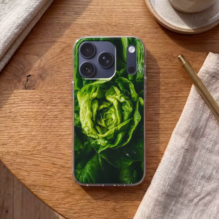 Groente - Sla - Groen Telefoonhoesje iPhone 17 Pro klein -sfeer1