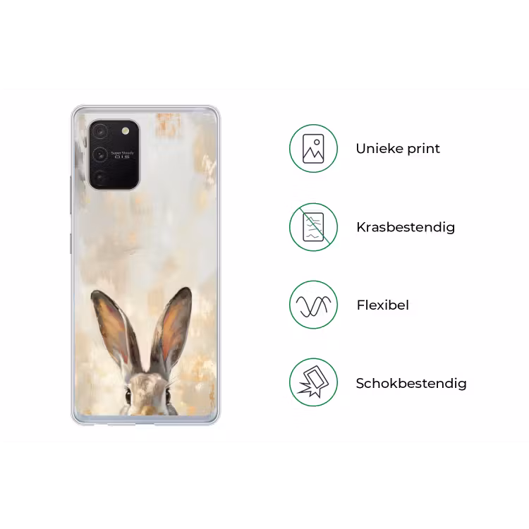 Haas - Oren - Bruin Telefoonhoesje Samsung Galaxy S10 Lite klein -specsS10Lite