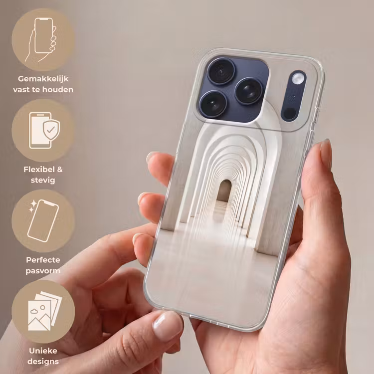 Hal - Bogen - Symmetrisch - Modern Telefoonhoesje iPhone 17 Pro klein -sfeer3_NL