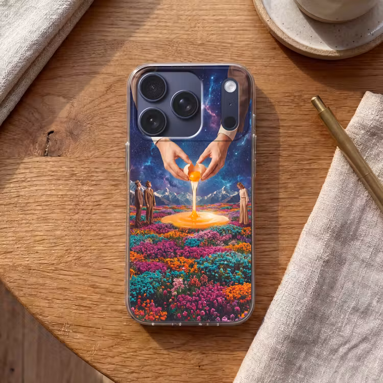 Telefoonhoesje - Handen - Ei - Surrealisme - Handen - Ei - Surrealisme Telefoonhoesje iPhone 17 Pro klein