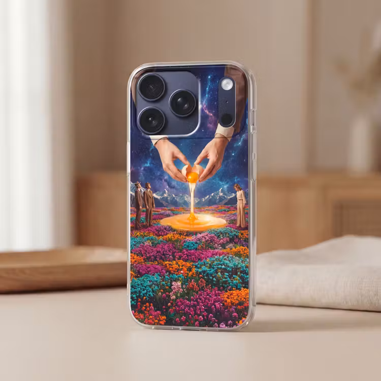 Telefoonhoesje - Handen - Ei - Surrealisme - Handen - Ei - Surrealisme Telefoonhoesje iPhone 17 Pro klein