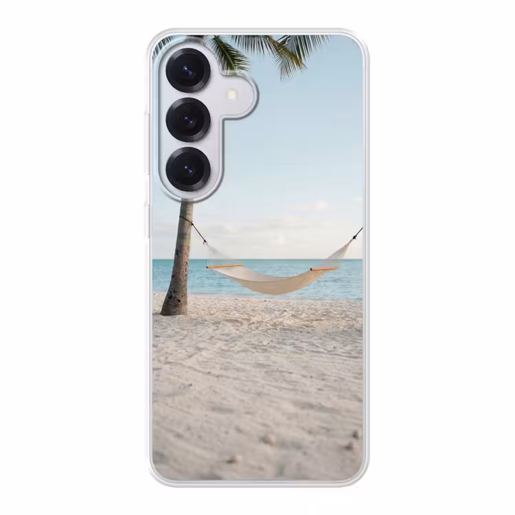Hangmat - Strand - Wit Telefoonhoesje Samsung Galaxy S26 klein -3d