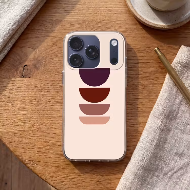 Harmonieus - Symmetrisch - Rood Telefoonhoesje iPhone 17 Pro klein -sfeer1
