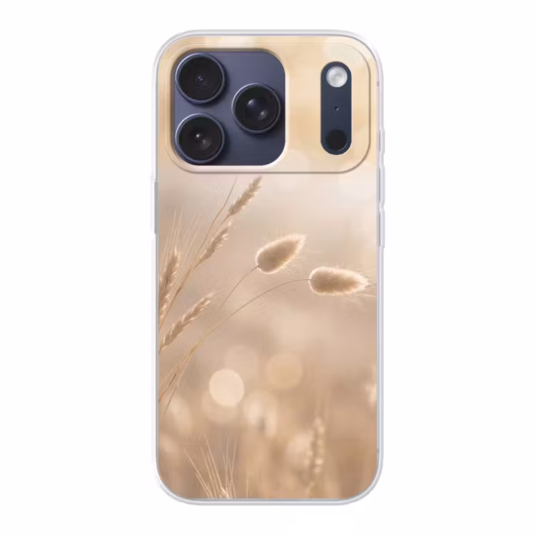 Hazestaartgras - Graanharen - Zonlicht Telefoonhoesje iPhone 17 Pro klein -3d