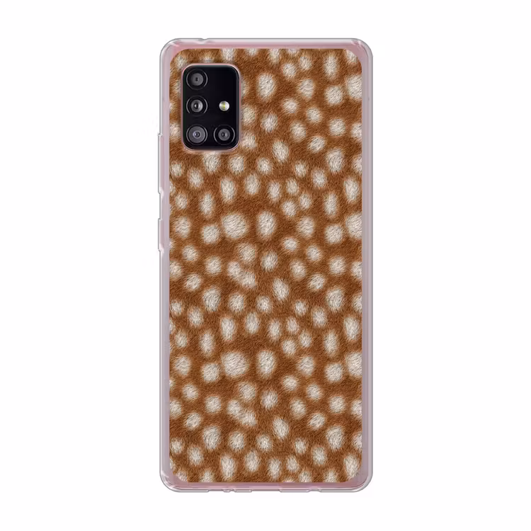 Hert - Vacht - Bruin Telefoonhoesje Samsung Galaxy A51 5G klein 373 -3d