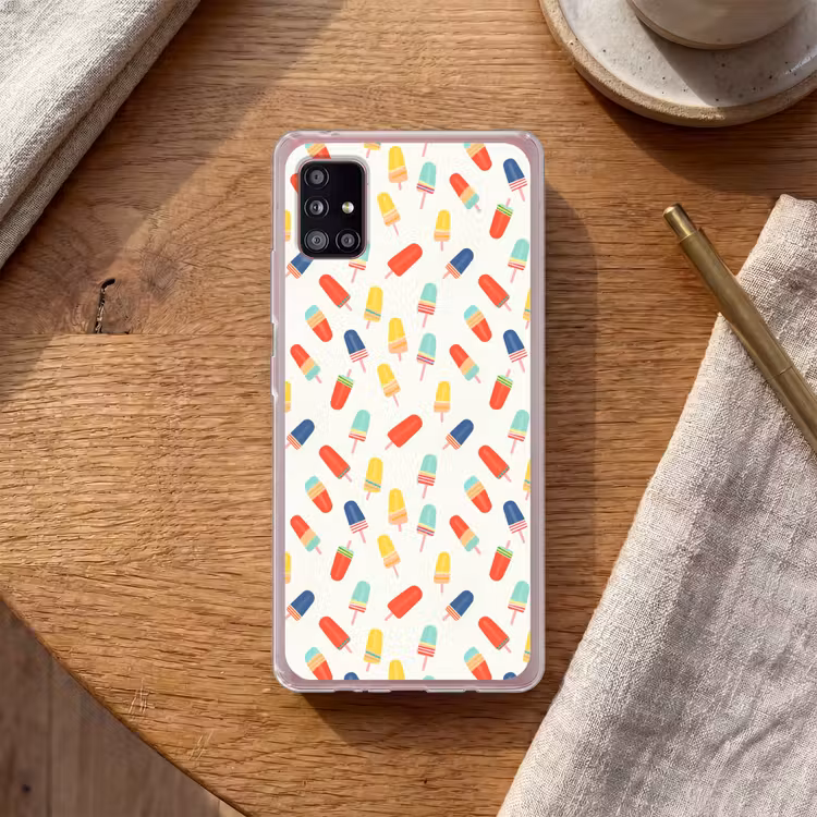 IJsjes - Speels - Kleurrijk Telefoonhoesje Samsung Galaxy A51 5G klein 373 -sfeer1