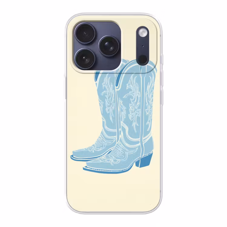 Illustratie - Cowboylaarzen - Patroon Telefoonhoesje iPhone 17 Pro klein -3d