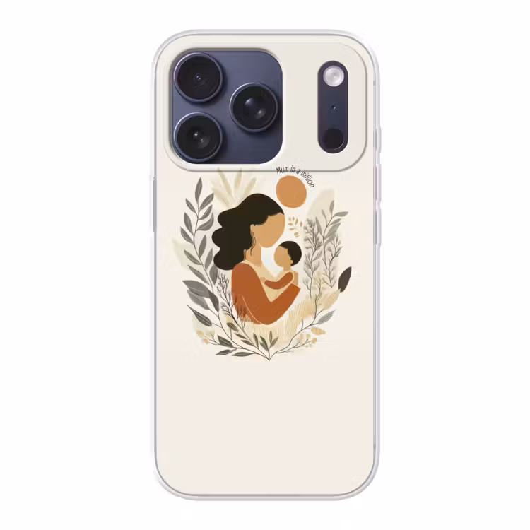 Illustratie - Quote - Moeder Telefoonhoesje iPhone 17 Pro klein -3d