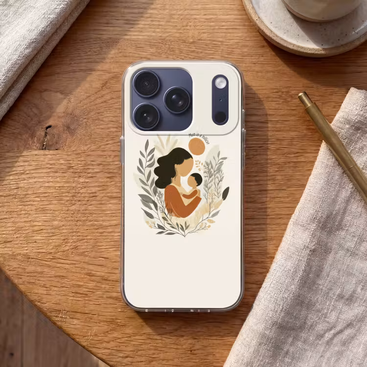 Illustratie - Quote - Moeder Telefoonhoesje iPhone 17 Pro klein -sfeer1