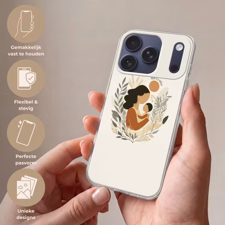 Illustratie - Quote - Moeder Telefoonhoesje iPhone 17 Pro klein -sfeer3_NL