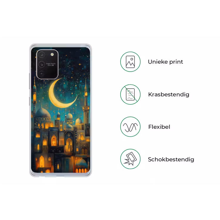 Islamitisch - Moskee - Ramadan - Islam Telefoonhoesje Samsung Galaxy S10 Lite klein -specsS10Lite