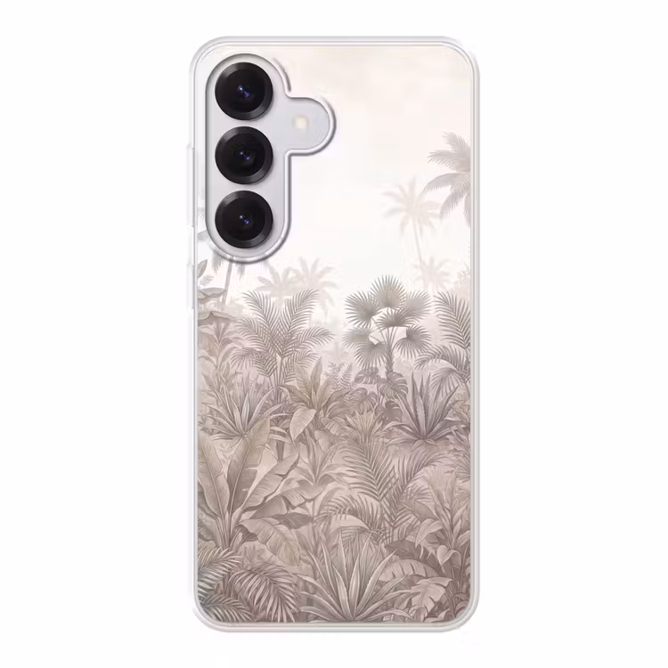 Jungle - Tropisch - Natuur -Vintage - Beige Telefoonhoesje Samsung Galaxy S26 klein -3d