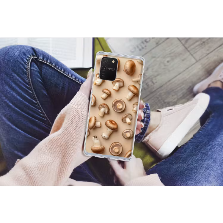 Kastanje Champignons - Beige Telefoonhoesje Samsung Galaxy S10 Lite klein -handS10Lite