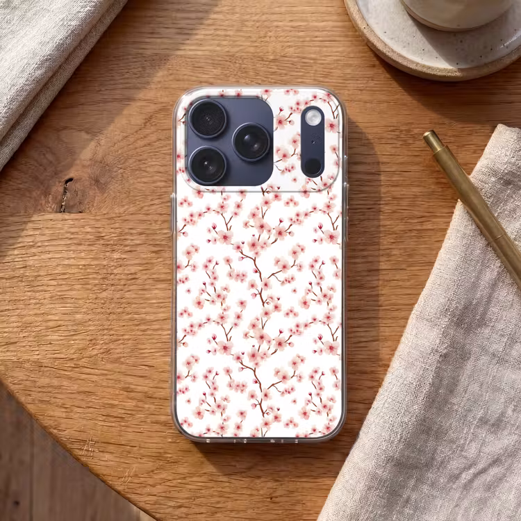 Kersenbloesem - Takken - Roze Telefoonhoesje iPhone 17 Pro klein 878 -sfeer1