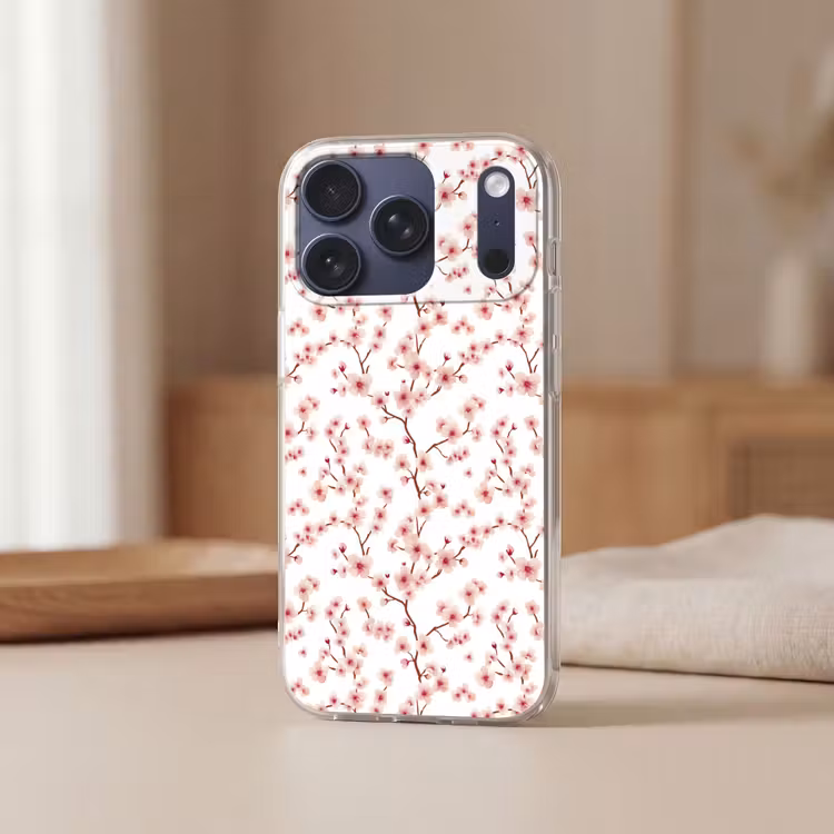 Kersenbloesem - Takken - Roze Telefoonhoesje iPhone 17 Pro klein 878 -sfeer2