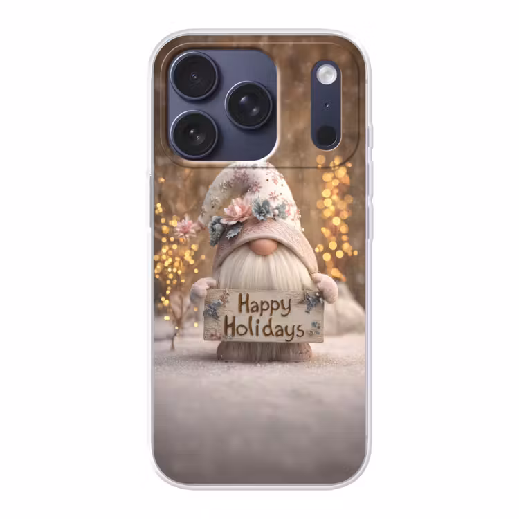 Kerst - Gnome - Bord - Kleurrijk Telefoonhoesje iPhone 17 Pro klein -3d