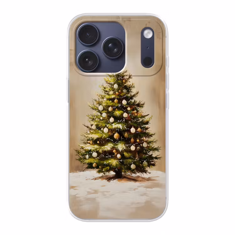 Kerst - Sfeer - Groen Telefoonhoesje iPhone 17 Pro klein -3d
