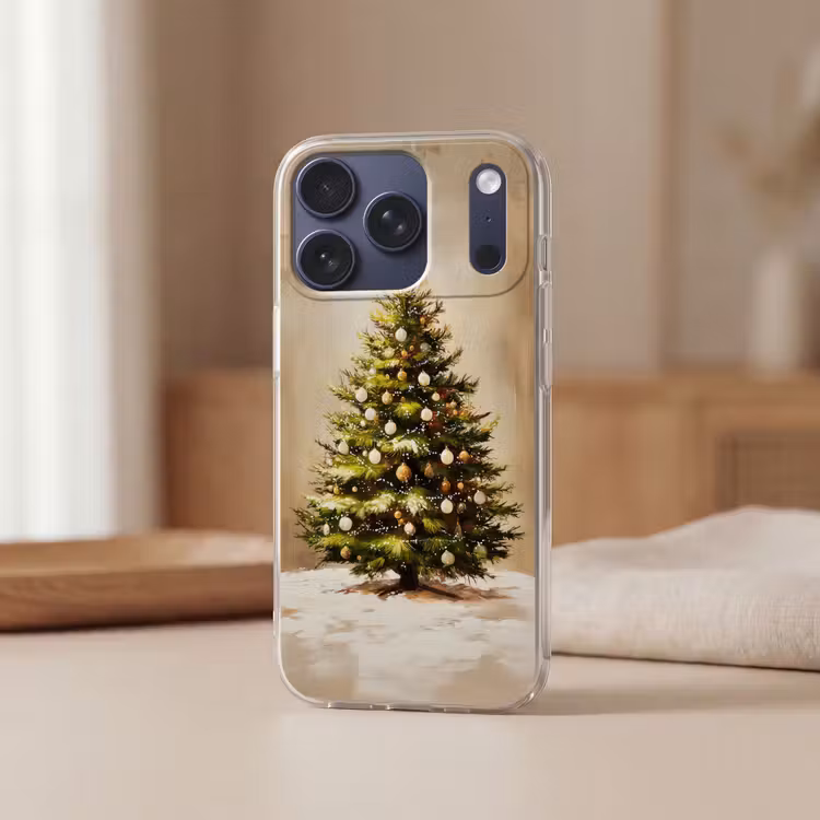 Kerst - Sfeer - Groen Telefoonhoesje iPhone 17 Pro klein -sfeer2