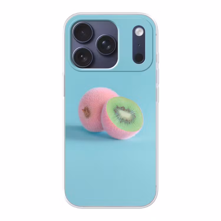 Kiwi - Blauw - Surrealistisch Telefoonhoesje iPhone 17 Pro klein -3d