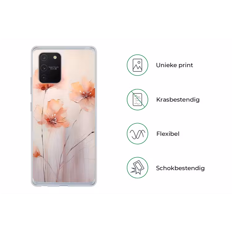 Klaproos - Bloemen - Kunst - Abstract - Watercolor Telefoonhoesje Samsung Galaxy S10 Lite klein -specsS10Lite