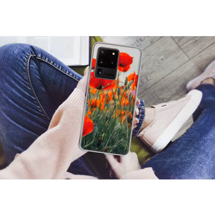 Klaproos - Bloemen - Wilde bloemen Telefoonhoesje Samsung Galaxy S20 Ultra klein -handS20Ultra