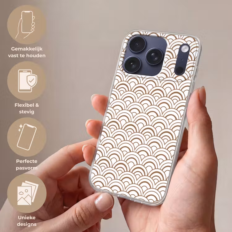 Klassiek - Motief - Terracotta Telefoonhoesje iPhone 17 Pro klein 878 -sfeer3_NL