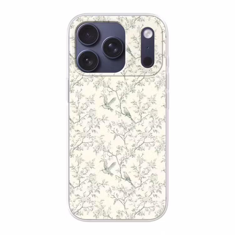 Klassiek - Vogels - Groen Telefoonhoesje iPhone 17 Pro klein 878 -3d