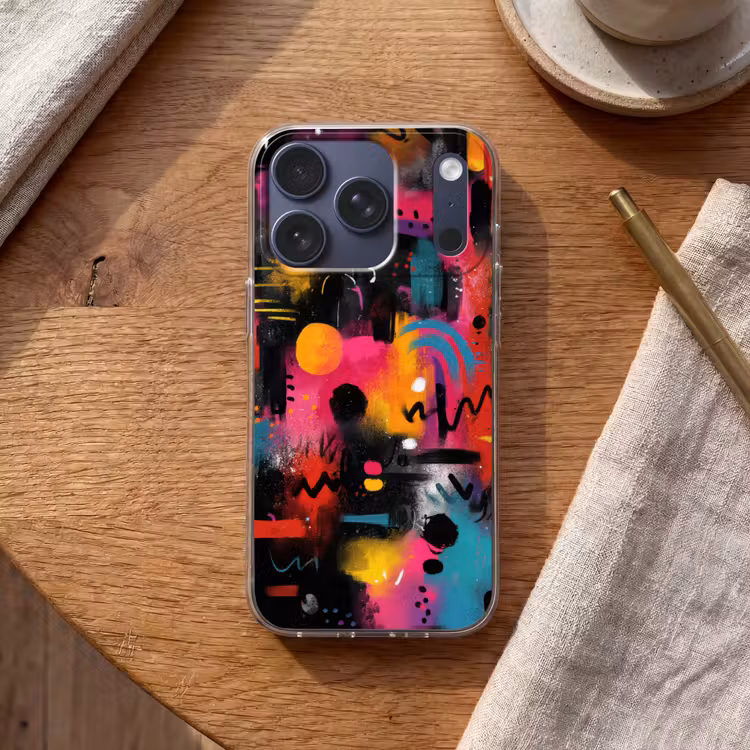 Kleurvlakken - Vormen - Kleurrijk - Abstract Telefoonhoesje iPhone 17 Pro klein -sfeer1