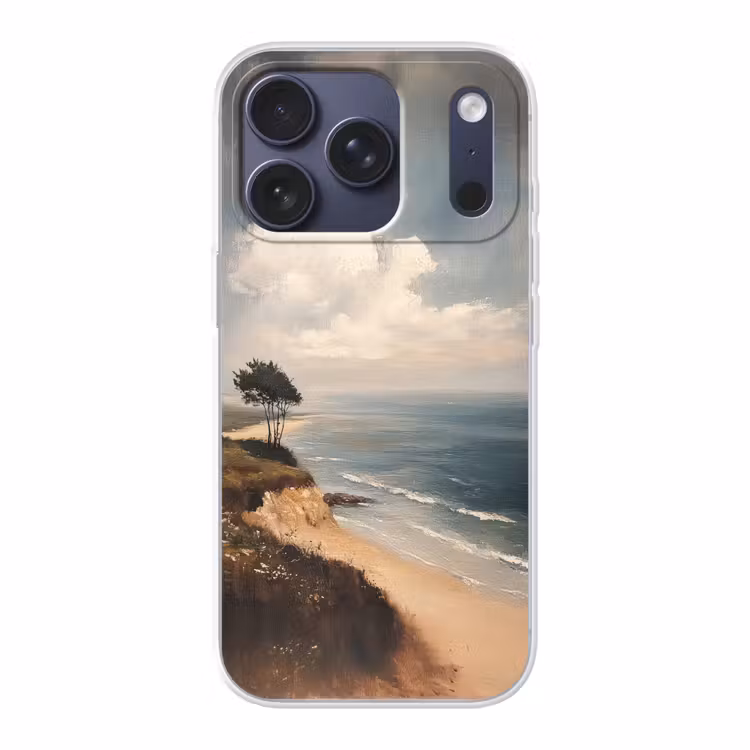 Klif - Zee - Boom Telefoonhoesje iPhone 17 Pro klein -3d