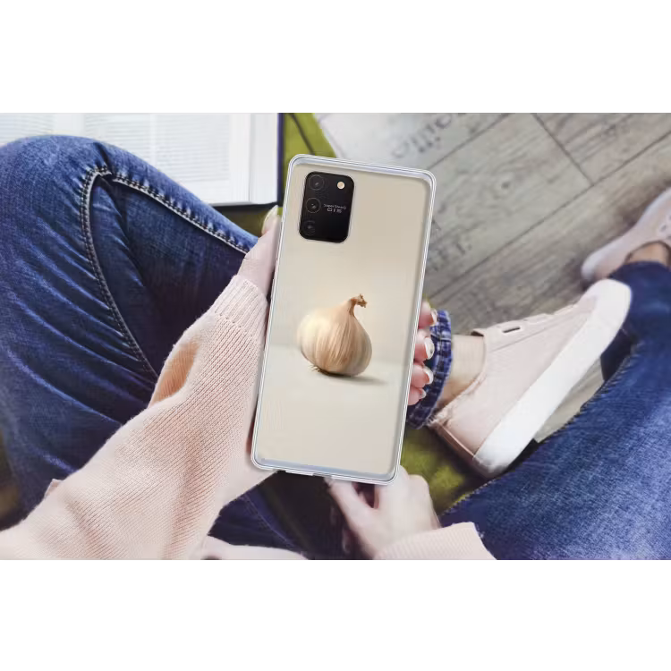 Knoflook - Natuurlijk - Beige Telefoonhoesje Samsung Galaxy S10 Lite klein -handS10Lite