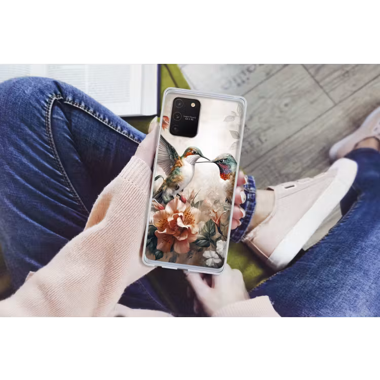 Kolibrie - Vogels - Bloemen - Natuur Telefoonhoesje Samsung Galaxy S10 Lite klein -handS10Lite