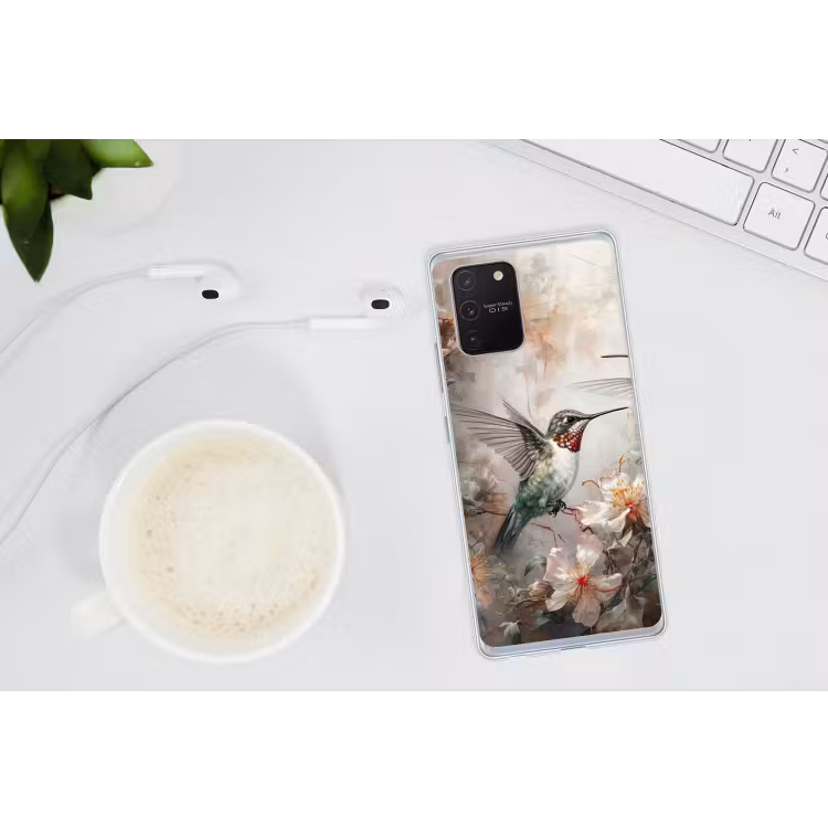 Kolibrie - Vogels - Bloemen - Planten Telefoonhoesje Samsung Galaxy S10 Lite klein -oordopS10Lite