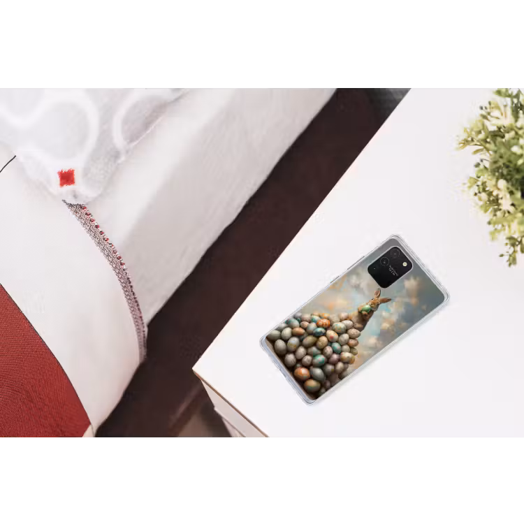 Konijn - Eieren - Kleurrijk Telefoonhoesje Samsung Galaxy S10 Lite klein -kamerS10Lite