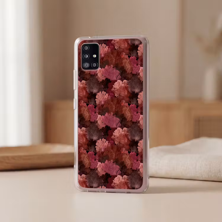 Koraal - Textuur - Kleurrijk Telefoonhoesje Samsung Galaxy A51 5G klein 373 -sfeer2