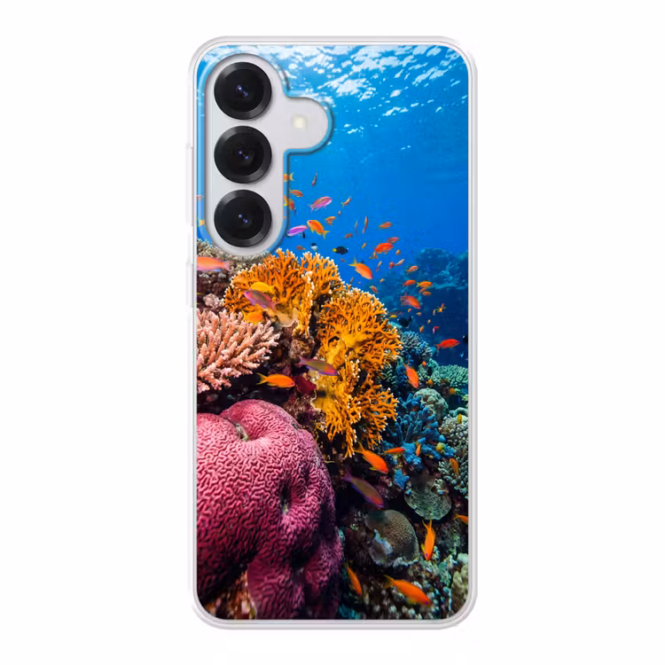 Koraal - Vissen - Oceaan - Natuur - Kleurrijk Telefoonhoesje Samsung Galaxy S26 klein -3d