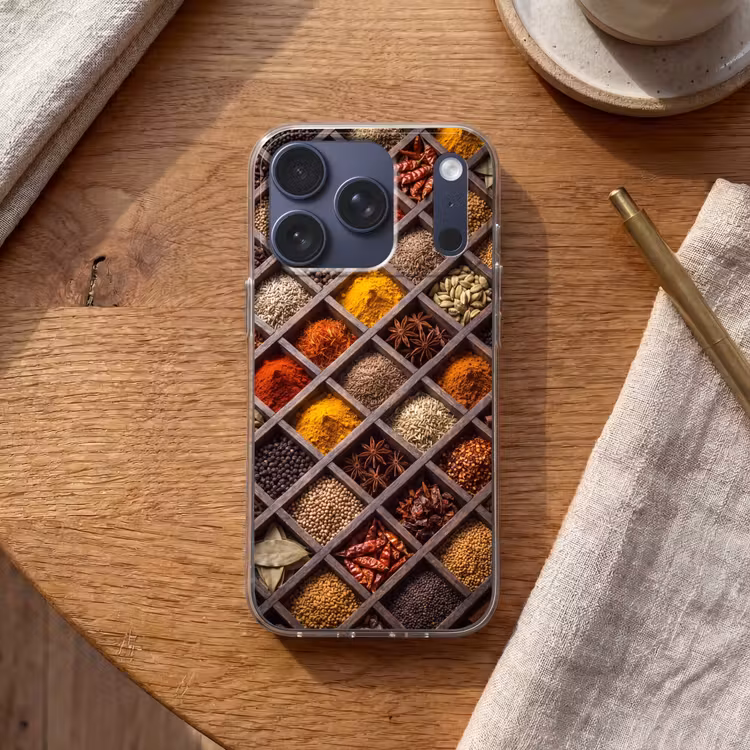 Telefoonhoesje - Kruiden - Houten - Eten — 2