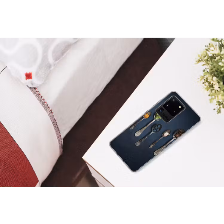 Kruiden - Lepel - Zilver - Specerijen - Industrieel Telefoonhoesje Samsung Galaxy S20 Ultra klein -kamerS20Ultra