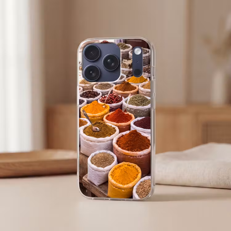 Telefoonhoesje - Kruiden - Markt - Eten - Kruiden - Markt - Eten Telefoonhoesje iPhone 17 Pro klein