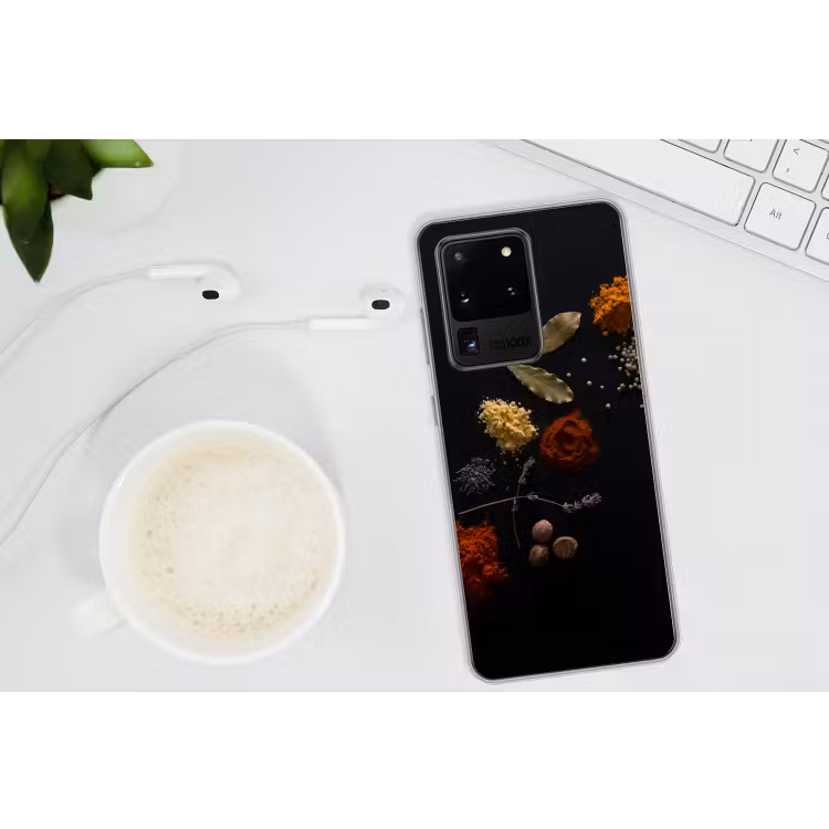 Kruiden - Zwart - Specerijen - Keuken - Koken Telefoonhoesje Samsung Galaxy S20 Ultra klein -oordopS20Ultra