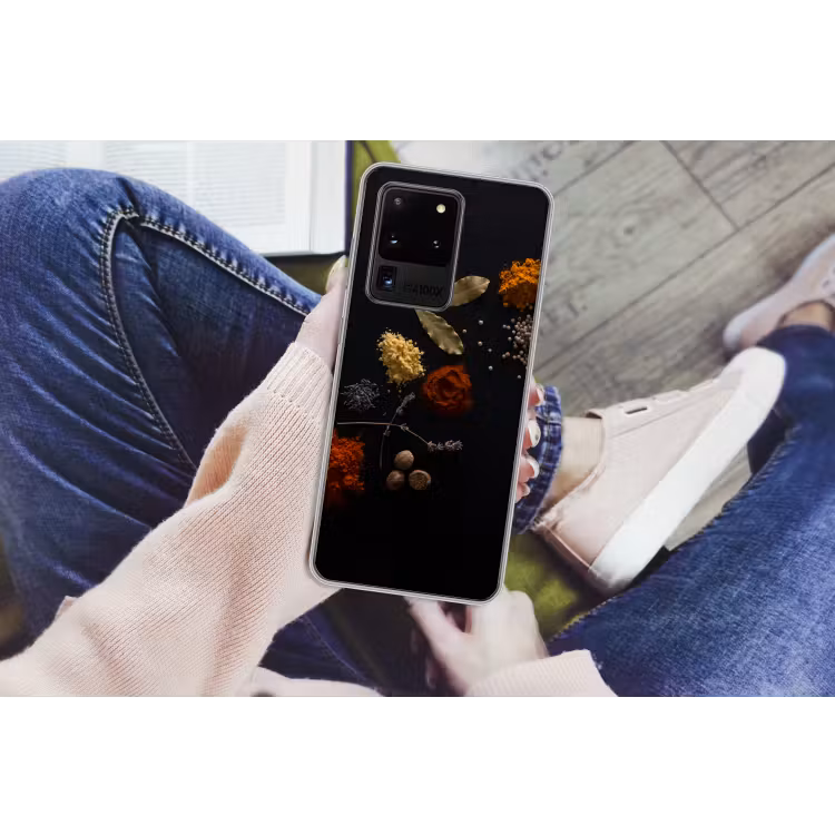 Kruiden - Zwart - Specerijen - Keuken - Koken Telefoonhoesje Samsung Galaxy S20 Ultra klein -handS20Ultra